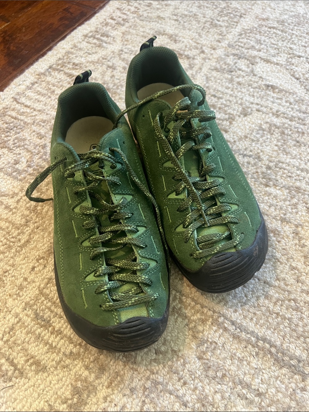 Keen Green Low-Profile Outdoor Lace-Up Sneakers